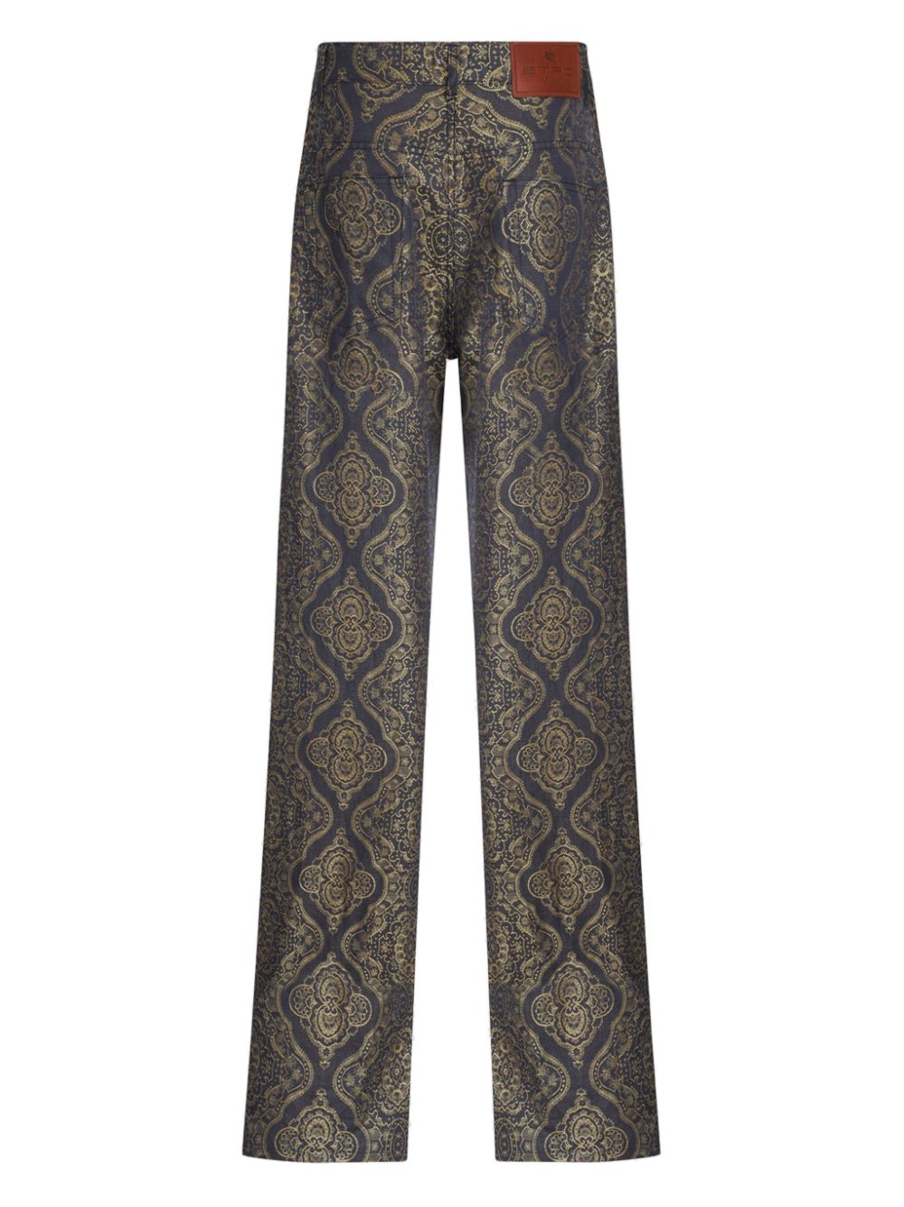 ETRO paisley-jacquard straight-leg jeans Women