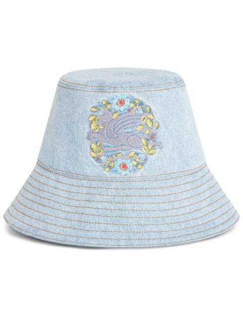 ETRO Pegaso embroidered denim bucket hat