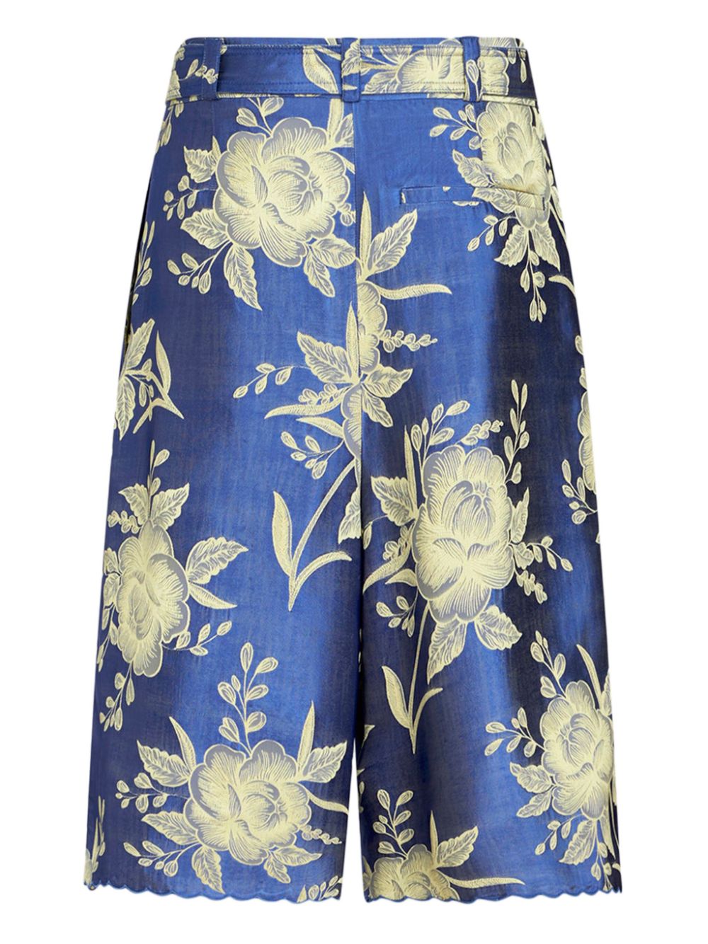 ETRO floral-jacquard belted shorts Women