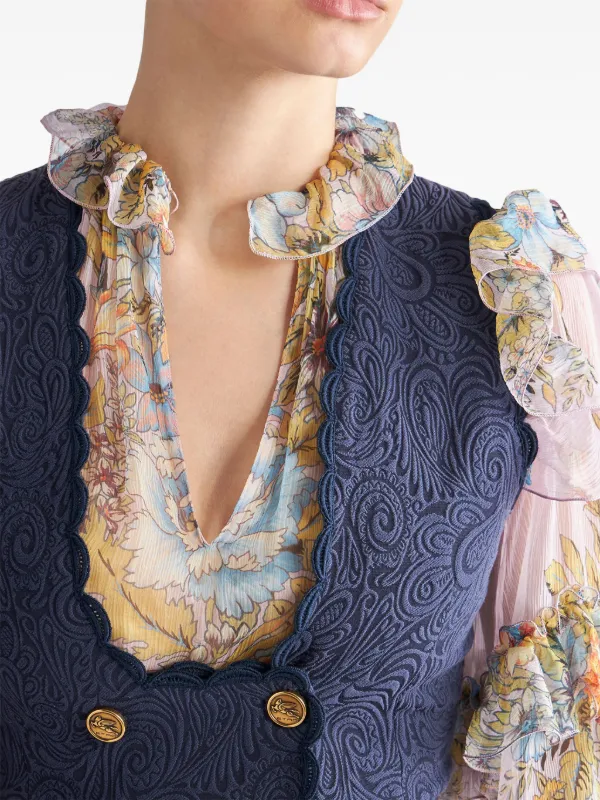 ETRO ペイズリー ベスト | ブルー | FARFETCH JP ETRO ペイズリー ベスト | ブルー | FARFETCH JP