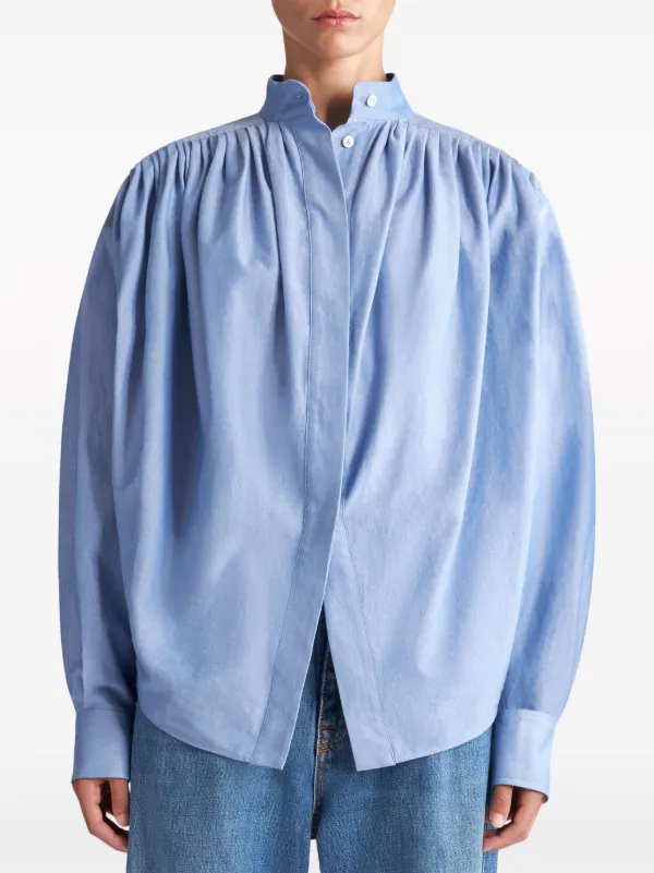 【関税&送料込】Etro Light Blue Cotton Oversize Shirt Etro Light Blue Cotton Oversize Shirt | ModeSens