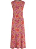 ETRO floral-jacquard sleeveless maxi dress - Pink