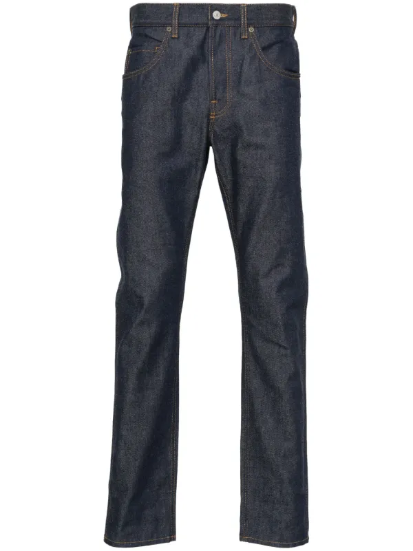 Gucci mid rise tapered leg Jeans Blue FARFETCH AE