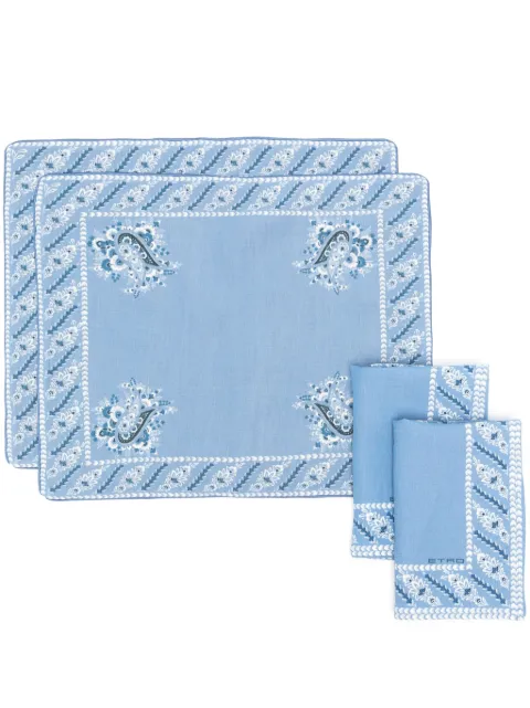 ETRO paisley-pattern placemats and napkins (set of four)