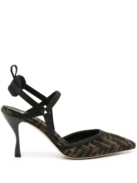 FENDI Colibrì Lite 85mm chenille slingback pumps