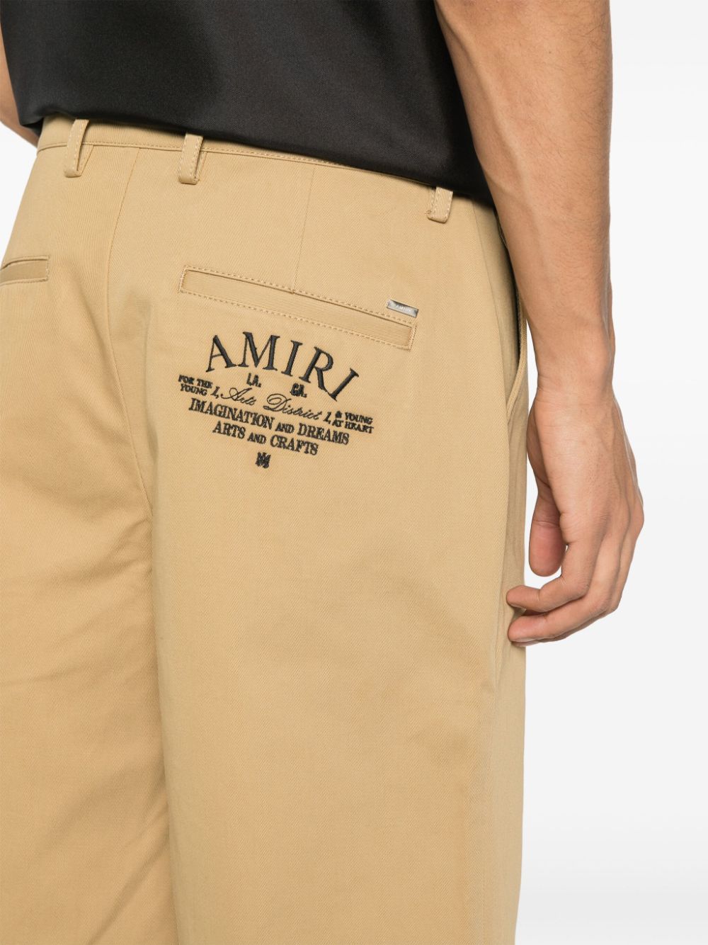 Shop Amiri Arts District Chino Shorts In Nude