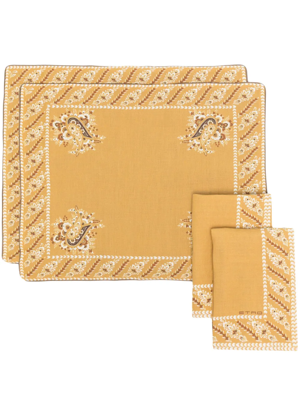 ETRO paisleypattern Placemats And napkins(set Of four) Farfetch