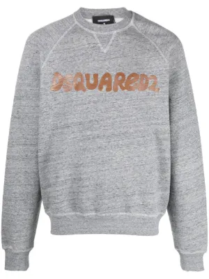 DSQUARED2 パッチ スウェットシャツ | グレー | FARFETCH JP