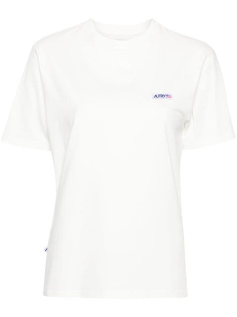 Autry logo-patch cotton T-shirt