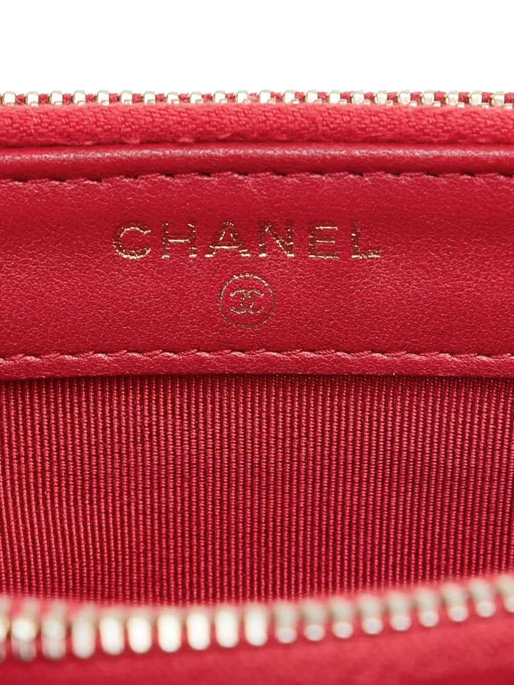 CHANEL PreOwned 20162017 CC doublezip walletonchain Farfetch