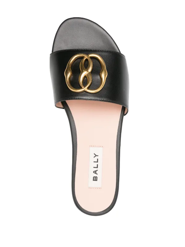 Bally Ghis Leather Slides Farfetch