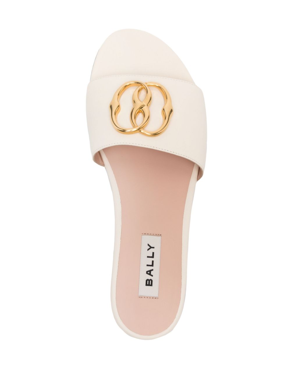 Shop Bally Ghis Leather Mules In Weiss
