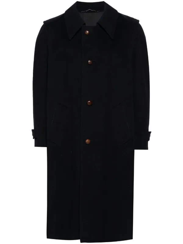 Vintage long wool coat hot sale