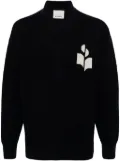 MARANT William logo-jacquard sweater - Blue