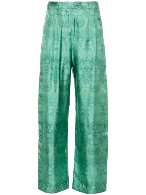 Pierre-Louis Mascia floral wide-leg trousers