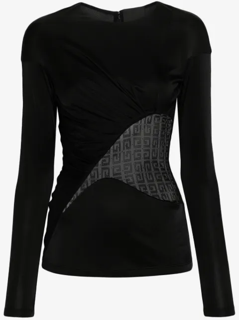 Givenchy 레이스 패널 탑