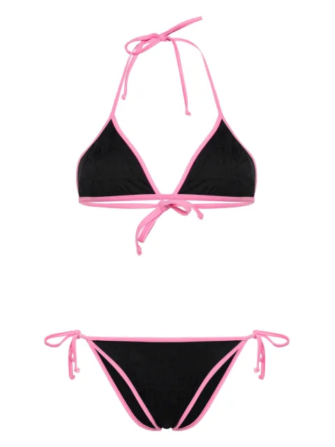 Moschino contrasting-borders bikini