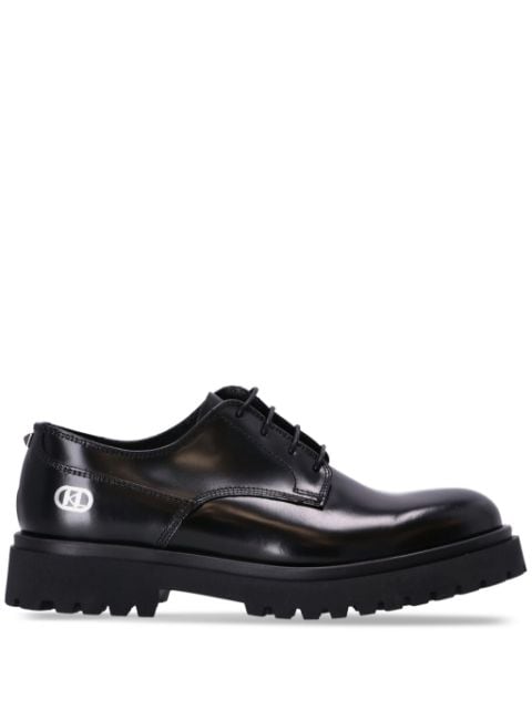 Karl Lagerfeld polished leather Derby shoes