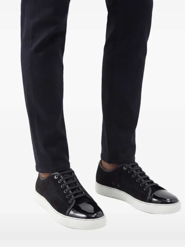 Lanvin キャップトゥ スニーカー | ブラック | FARFETCH JP