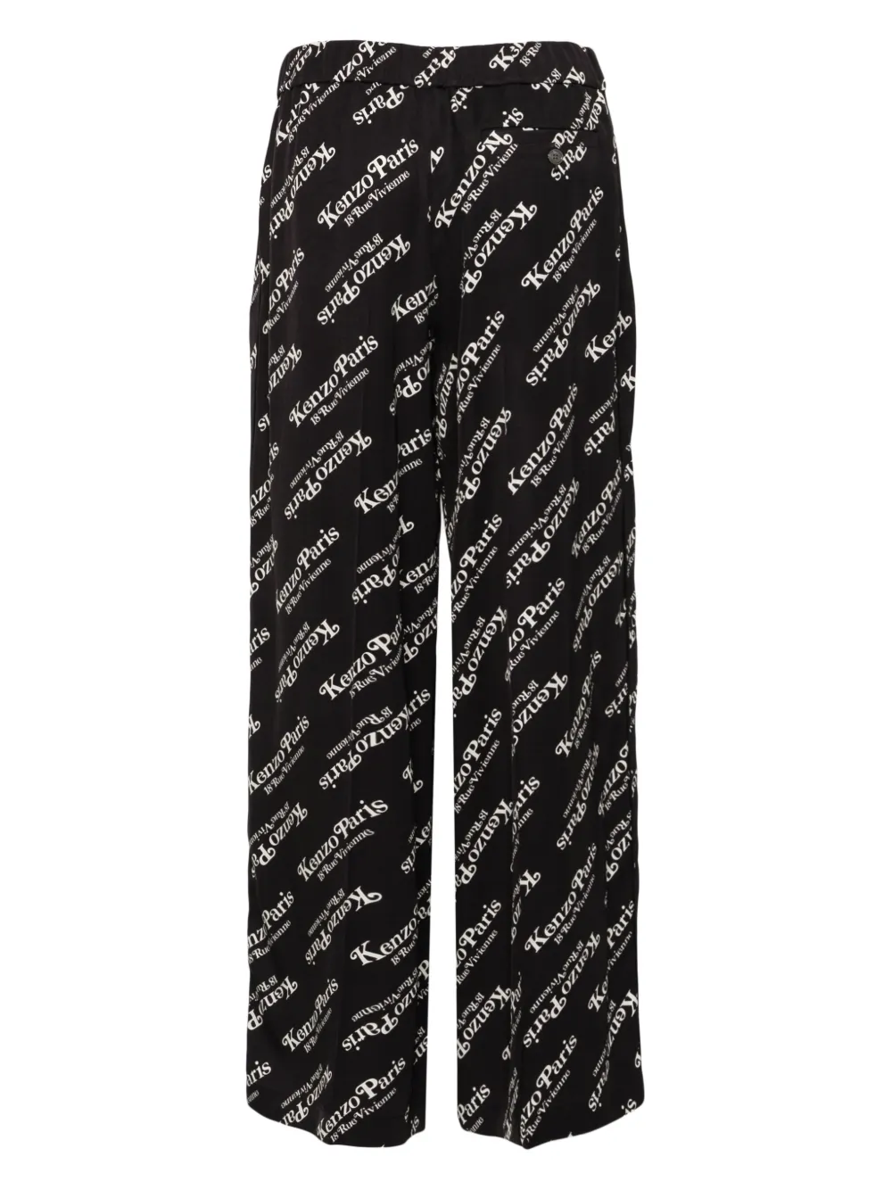 Shop Kenzo Verdy Logo-print Pajama Pants In Black