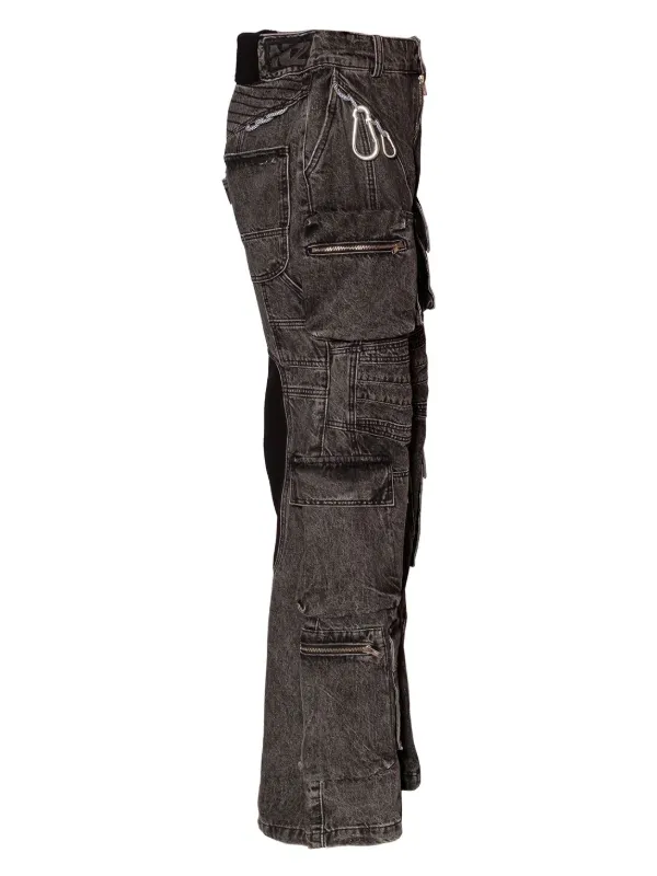 Natasha Zinko Camping Cargo Jeans | Grey | FARFETCH