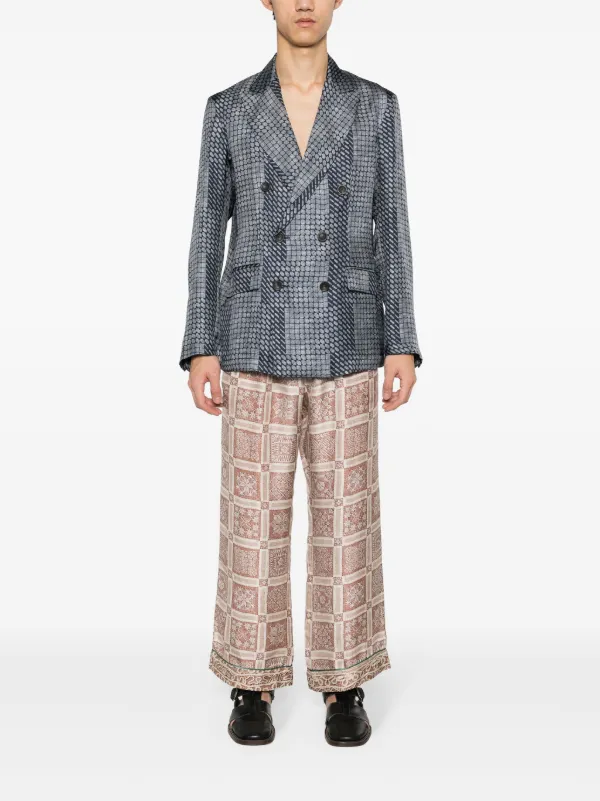 Pierre-Louis Mascia Aloe Silk Trousers | Red | FARFETCH
