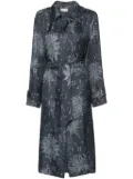 Pierre-Louis Mascia floral-print silk coat - Blue