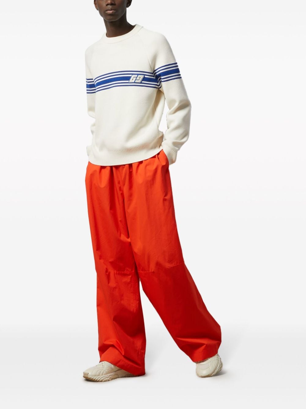 Gucci cotton-poplin skater trousers - Rood