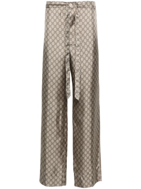 Gucci pantalones con estampado GG Supreme