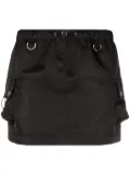 Coperni drawstring cargo miniskirt - Black