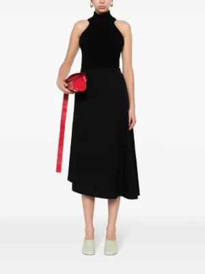 ジルサンダー コットンハイウエストスカート ブラック JIL SANDER（ジル・サンダー）スカート - FARFETCH