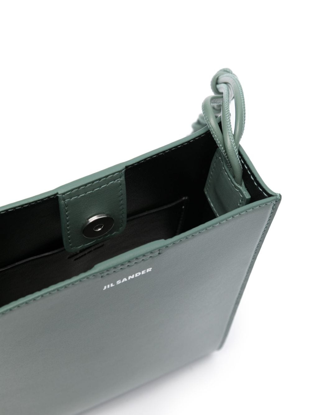 Jil Sander Tangle leren crossbodytas Groen