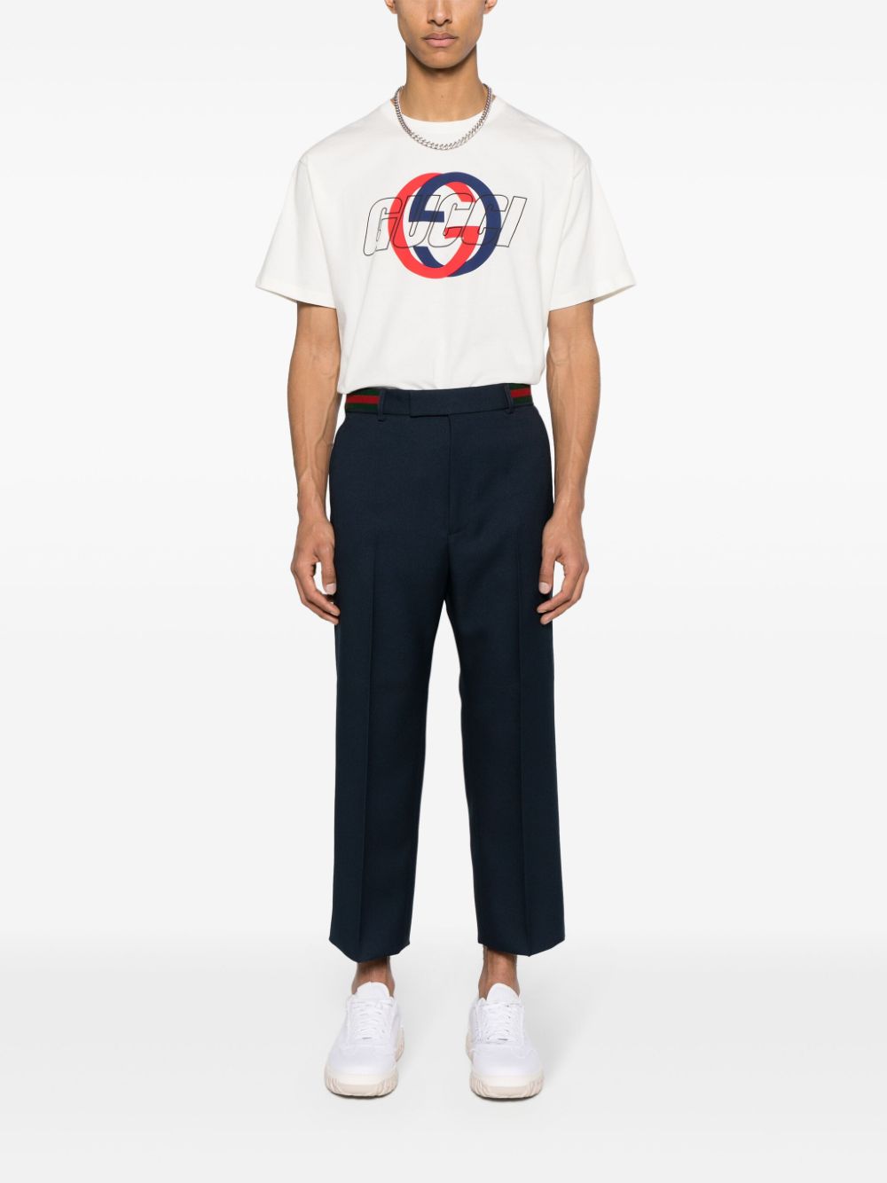 Gucci Interlocking G Printed Cotton T-shirt - Farfetch