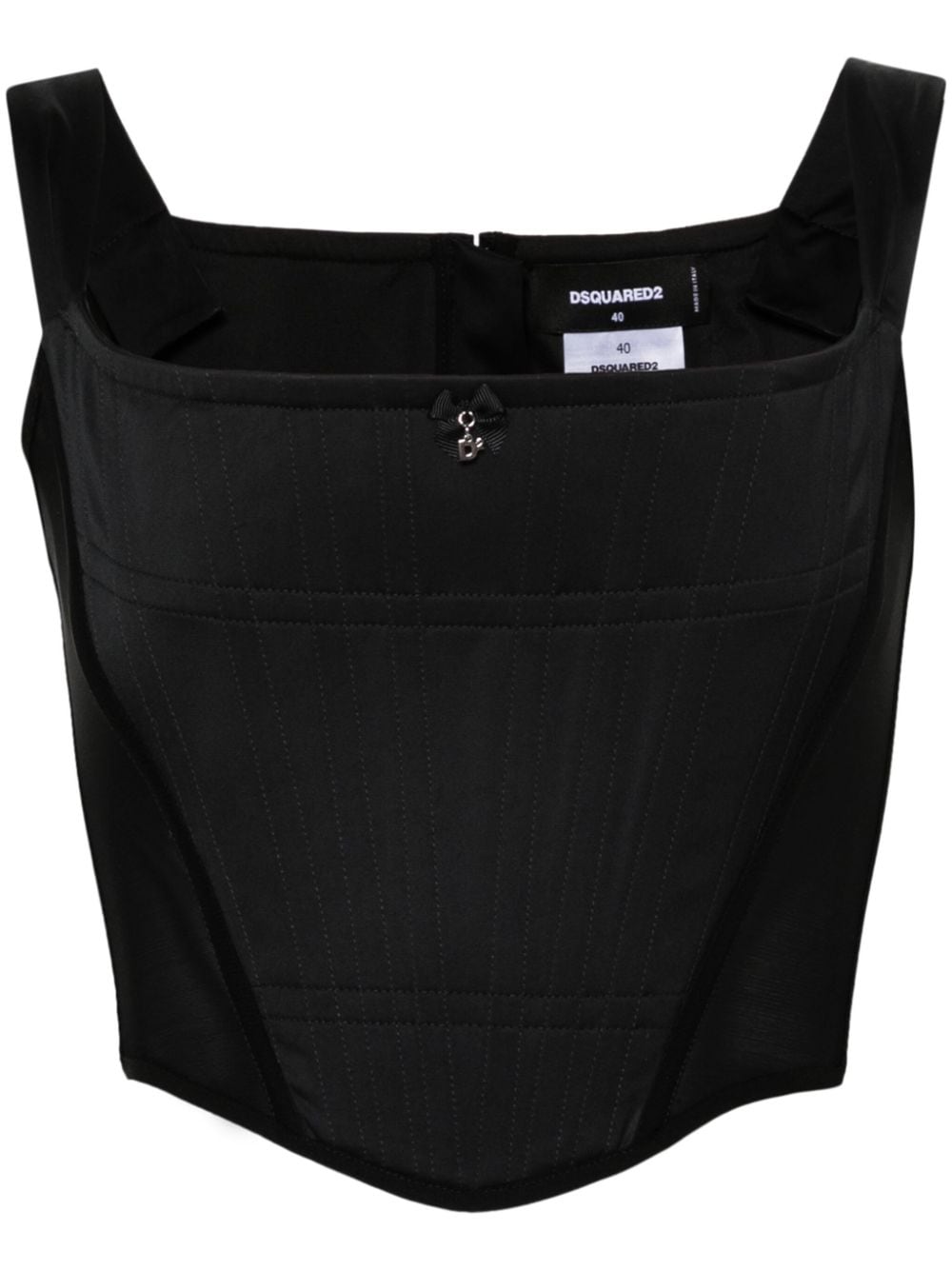 Image 1 of Dsquared2 mesh-panels corset top