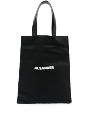 Patou Vertical JP Canvas Tote Bag | White | FARFETCH