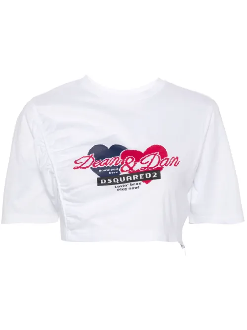 T-shirt à lien de resserrage - DSQUARED2 - Modalova