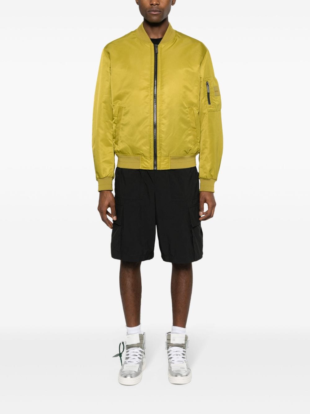 Calvin Klein padded bomber jacket - Groen