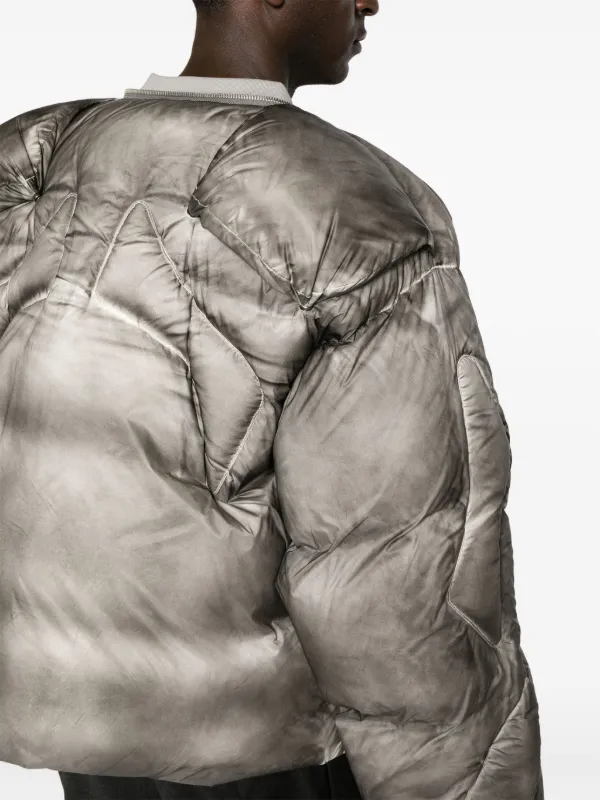 HELIOT EMIL Sculptural Down Puffer Jacket | Grey | FARFETCH RO
