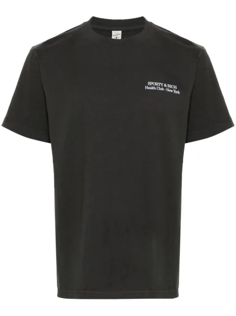 Sporty & Rich slogan-print cotton T-shirt