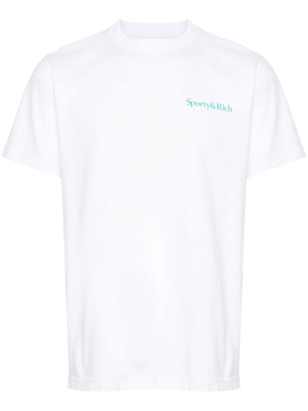 sporty & rich t-shirt en coton à slogan imprimé - blanc