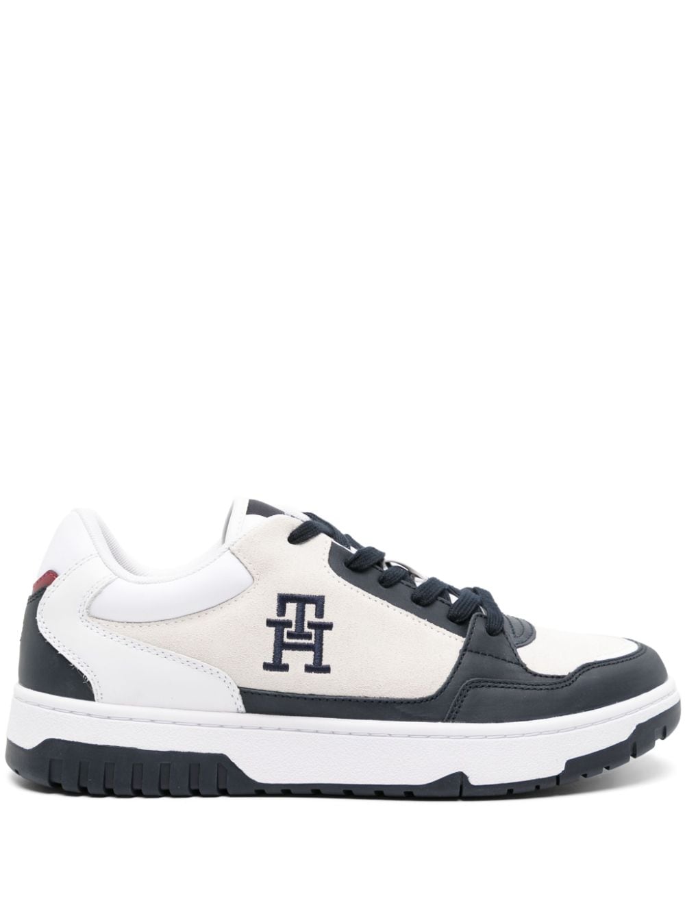 Image 1 of Tommy Hilfiger Basket Street suede chunky sneakers