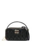 Miu Miu matelassé leather tote bag - Black