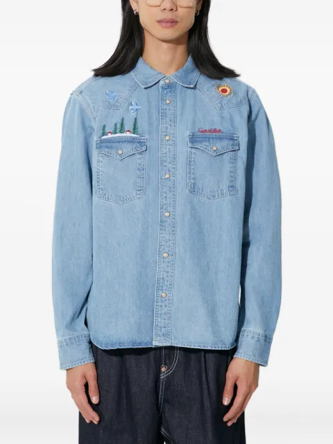 Corridor embroidered denim shirt