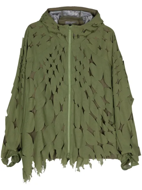 Post Archive Faction cut-out detail hooded jacket