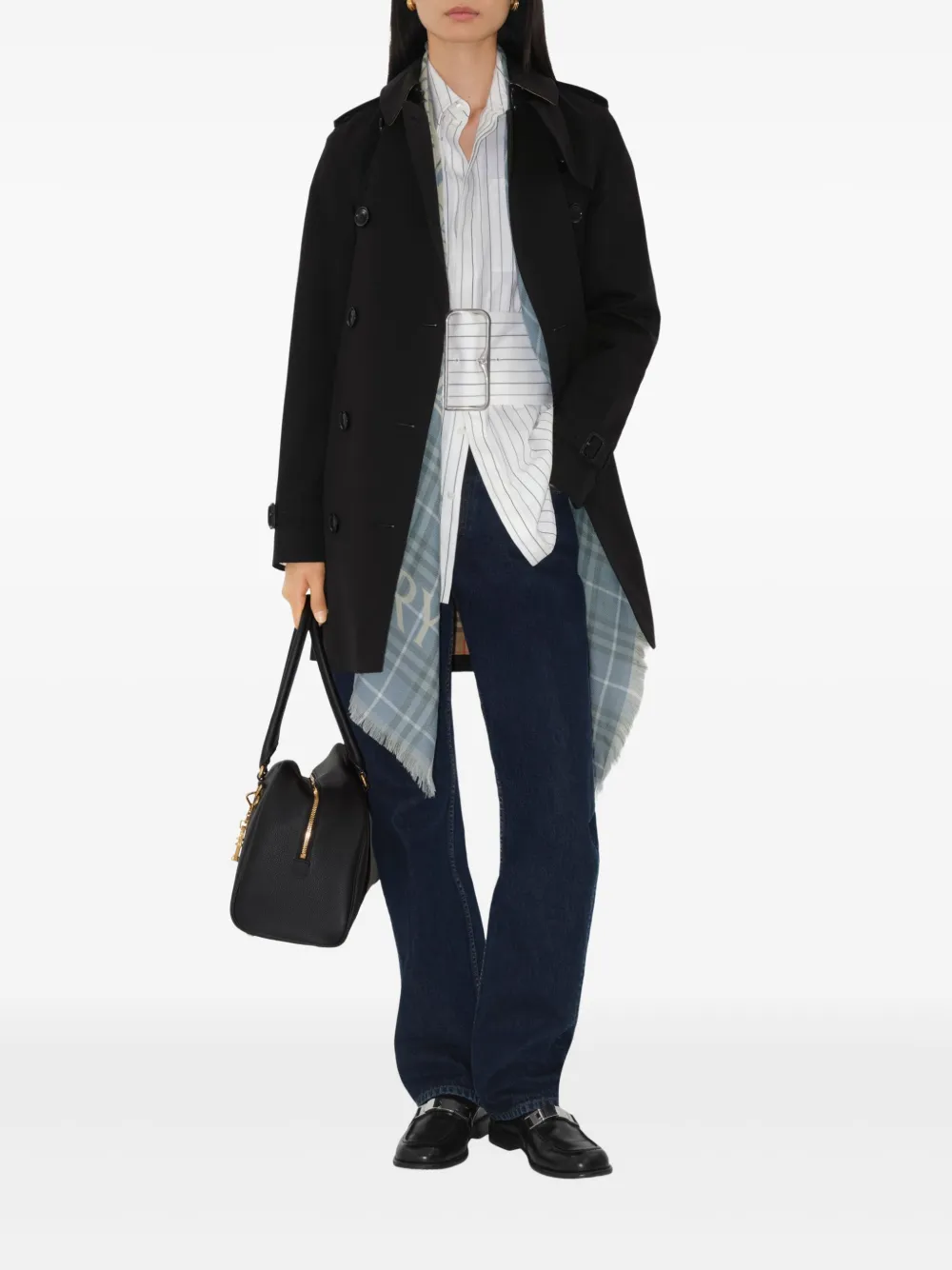 Burberry Chelsea katoenen trenchcoat Zwart