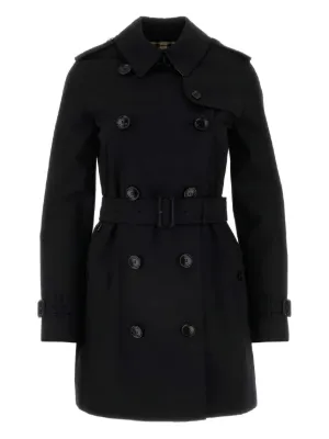 Burberry ダブルブレスト トレンチコート | ブラック | FARFETCH JP