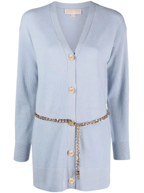 Michael Michael Kors chain-link ribbed cardigan