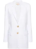 Michael Michael Kors single-breasted crepe-texture blazer - White