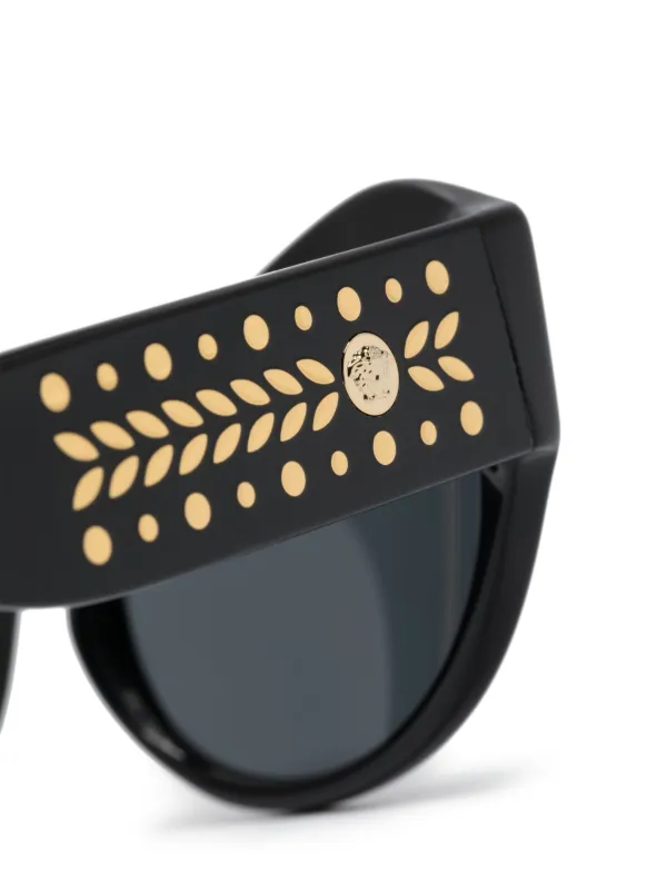 Versace Eyewear キャットアイ サングラス | ブラック | FARFETCH JP