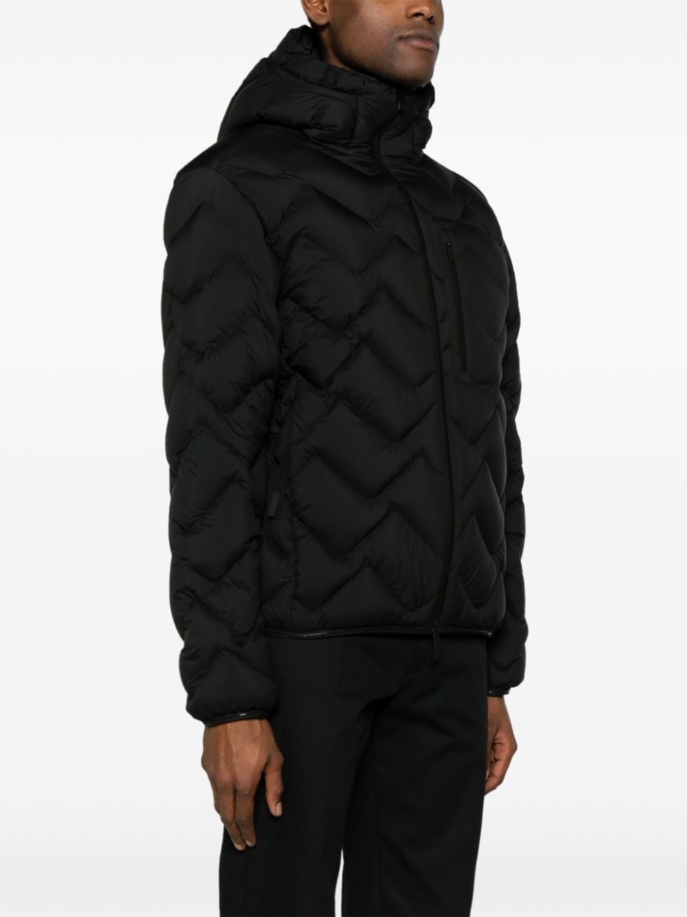 Shop Moncler Steliere Down-feather Jacket In Black